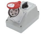 Kit de instalare SPAMEL IP44, Montare pe Perete, 32A 400V, Cod ZI02-R461