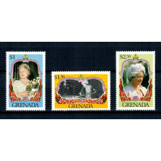 Grenada 1985 - Regina Mama, aniv. 85 ani, serie neuzata