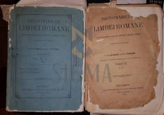 MASSIMU J.C. SI LAURIANU A.T., DICTIONARULU LIMBEI ROMANE (DOUA TOMURI), BUCURESCI, 1873 - 1876 foto