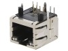 Soclu RJ45 cu LED aurit 8p8c THT