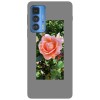 Husa compatibila cu Motorola G50 model blooming rose, Silicon, TPU, Viceversa, Transparent, Carcasa