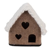 Cumpara ieftin Casuta decorativa textil 13x10x13 cm