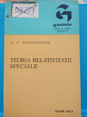 Teoria relativita?ii speciale.... Intuitiv. B. F. Rothenstein. foto