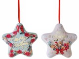 Set 4 cutii Craciun metal multicolor cm 12,5 x 4,5 x 12 H