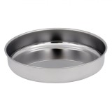 Tava Copt Inox Rotunda 30 cm, 6 cm Adancime, Metalica, Vase Cuptor, Durabila, Usor de Curatat, Compatibila Masina de Spalat Vase