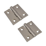 Cumpara ieftin Balama din aluminiu, dreapta, pentru usa, saten, 40 x 40 mm, 2 buc / set