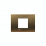 Placa ornament ,2 module, Bronz, living light, BTICINO