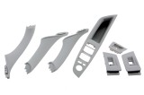 Set manere usa fata interior Bmw Seria 5 F10, F11 2009-, Gri-7 Piese, NTY EWS-BM-055