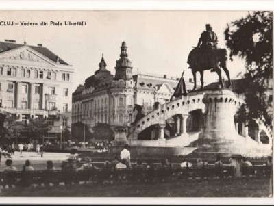 CPIB 15780 CARTE POSTALA - CLUJ. VEDERE DIN PIATA LIBERTATII, RPR foto