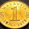 Moneda exotica 1 SEN - MALAEZIA, anul 1978 *cod 5318 = UNC