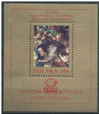 Polonia, pictura, batalii, cavaleri, bloc, 1978, MNH, Nestampilat