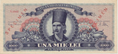 ROMANIA 1000 LEI IUNIE 1947 UNC SPECIMEN foto