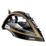 Fier de calcat cu abur Tefal Ultimate Pure FV9865, 3000 W, 250 g/min, 350ml, Oprire automata, Negru/Auriu