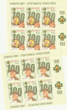 Romania 2007-Europa CEPT,Cercetasi,coli mici 6 serii,2 valori,MNH, Organizatii internationale, Nestampilat