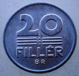 1.910 UNGARIA 20 FILLER 1977 XF/AUNC, Europa, Aluminiu