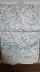 Harta Turnu-Magurele, Alexandria, Nicopol, ?i?tov, Zimnicea, 1929 foto