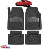 Covorase Auto Tip Tavita TeamCar&reg; Audi A5 F5 Sportback (2016-2025) Cauciuc Reciclat, Margine Inalta 3cm, Antiderapante, Negre