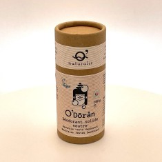 O&#039;doran Deodorant solid neutru, eficient, fara aluminiu sau parfum, pentru piele sensibilă/reactivă, O&#039;naturalis, 100 g, Unisex