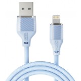 Cablu Date si Incarcare USB-A - Lightning XO Design NB291, 18W, 1m, Albastru