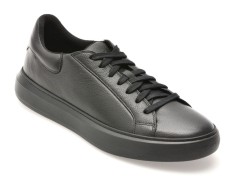 Pantofi sport GEOX negri, U455WD, din piele naturala