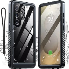 Husa impermeabila Samsung Galaxy S25 Ultra ShellBox Waterproof IP68, negru foto