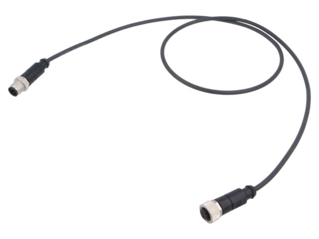 Cablu HARTING pentru senzori automatizări 3 pini M12 1m PUR
