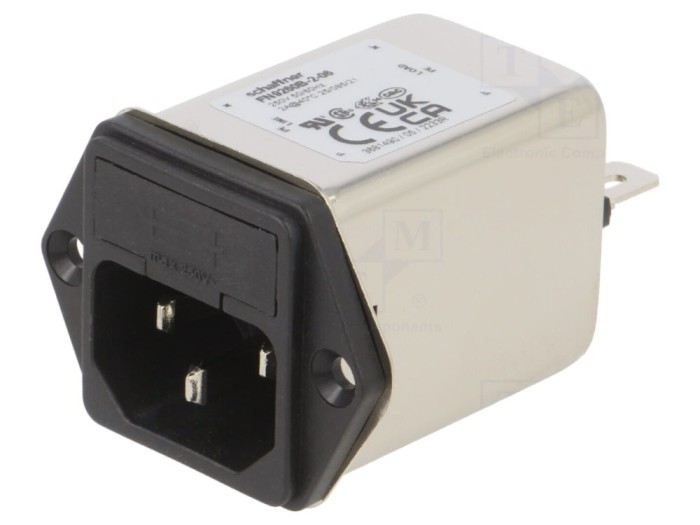 Conector AC C14 2A 250VAC