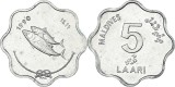 Maldive 1999 - 5 laari UNC