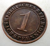 B.174 GERMANIA WEIMAR 1 REICHSPFENNIG 1933 A