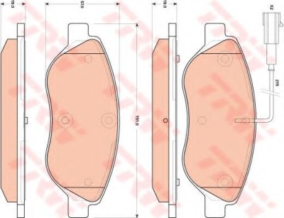 Set placute frana,frana disc FIAT BRAVO II (198) (2006 - 2016) TRW GDB1855 foto