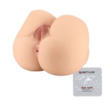 Masturbator Dublu Rolonda Vagin si Anus, TPR Realist, Natural, 1.5 kg