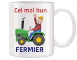 Cana alba personalizata Cel mai bun Fermier, INOVATIX&reg;. 330ml