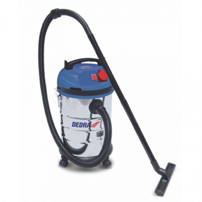 Aspirator de atelier pentru aspirare uscata si umeda 1400W - Dedra foto