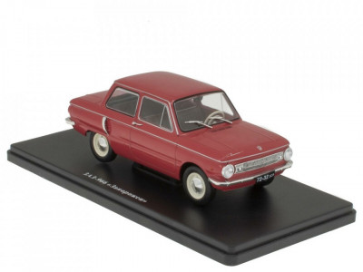 Macheta auto ZAZ 966 Zaporozhets 1967 rosu, 1:24 Colectia Automobile de Neuitat foto