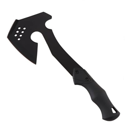 Topor multifuncțional Double Axe, oțel, 35 cm, teacă inclusă foto
