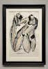 Lucrare / Tablou Cuplu, M. Guguianu, tehnică mixtă pe hartie, 37 x 28 supraf lucrată, se vinde fara rama, artist roman, arta romaneasca, Natura, Acuarela, Impresionism