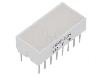 LED Afișaj Roșu Lentilă Albă Difuză 626nm 22-80mcd foto