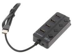 Hub USB 4 Porturi cu &Icirc;ntrerupător USB 2.0