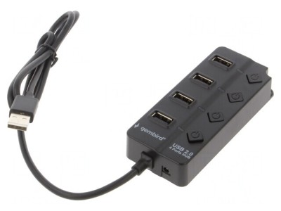 Hub USB 4 Porturi cu &amp;Icirc;ntrerupător USB 2.0 foto