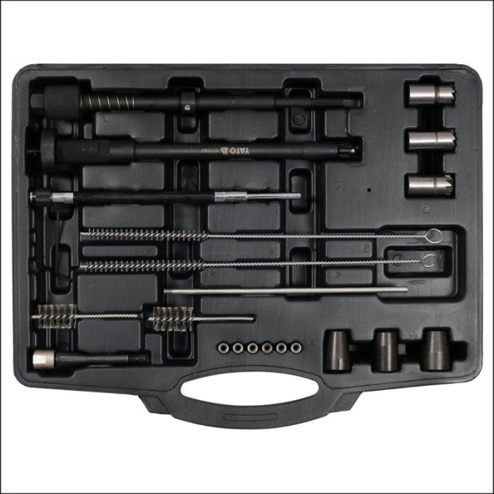 YT-17627 YATO Kit pentru intretinere injector, 21 piese