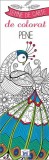 Semne de carte de colorat Pene, pentru relaxare, format paperback, ilustrate, tip carte, colectia exersez!