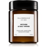 Vila Hermanos Apothecary Vetiver &amp; Salt Wood lum&acirc;nare parfumată 120 g