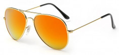 Ochelari de soare Aviator Orange - Gold foto