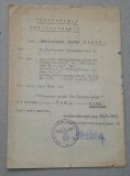 Brevet provizoriu pt Medalia Cruciada Impotriva Comunismului cu bareta BUG argintata data in 1943