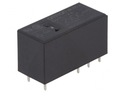 Releu Electromagnetic 12V DC 8A DPDT foto