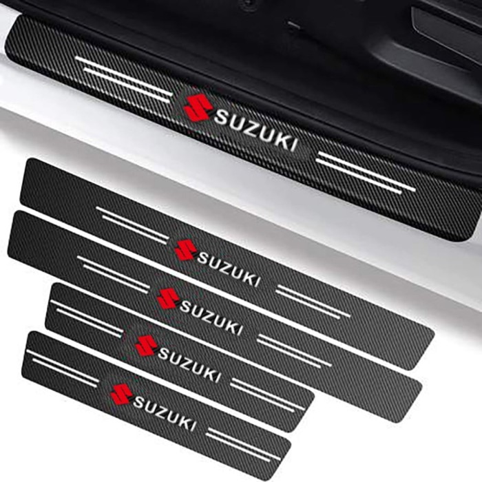 Set protectii prag autocolante Carbon - SUZUKI