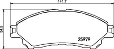 BREMBO P 79 032 PRIME LINE set placute frana,frana disc