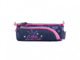 Penar tip etui cu 2 compartimente,model Little Princess,7x22.5x5.5 cm, Pulse