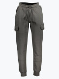 Cumpara ieftin Pantaloni sport barbati cu bata elastica si design cu multe buzunare gri inchis M, Gri inchis, M INTL