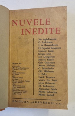 NUVELE INEDITE , 1935 foto